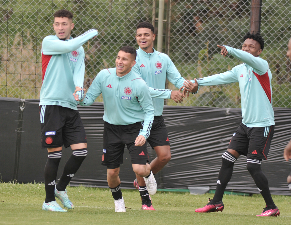 Selección Colombia Masculina Sub 20, entrenamiento 7 de febrero