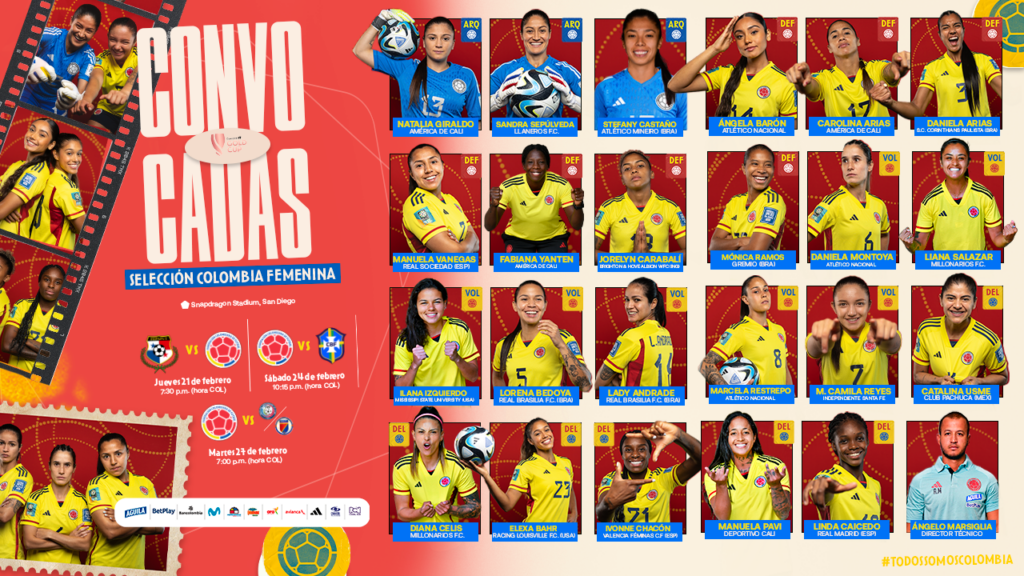 CONVOCADAS-COPA DE ORO-COLOMBIA