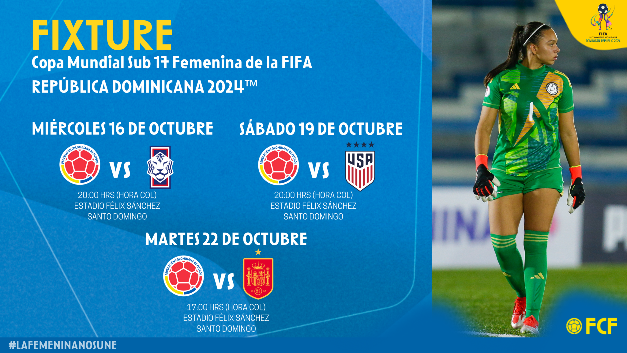 Definidos los horarios de la Copa Mundial Femenina Sub17 de la FIFA