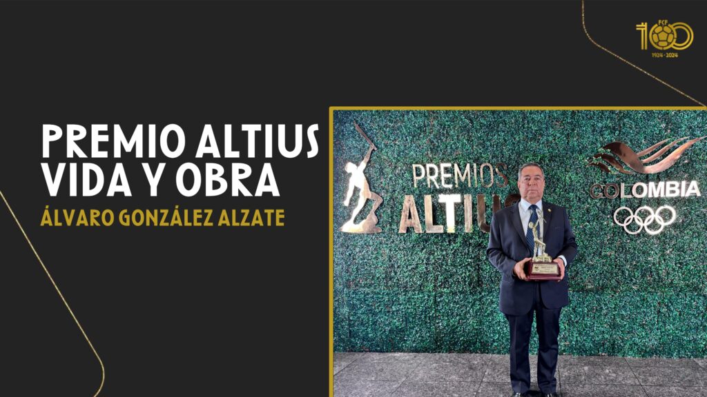 Álvaro González Alzate, recibe el premio ALTIUS de Vida y Obra del Comité Olímpico Colombiano