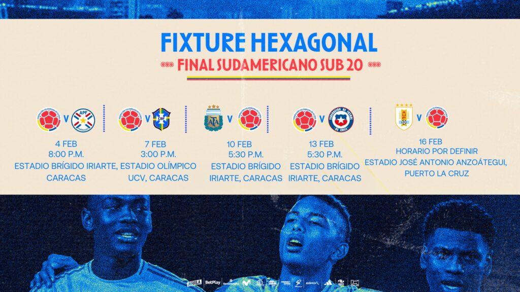 CONMEBOL Sudamericano Masculino Sub-20: ¡conozca el Fixture del Hexagonal Final!
