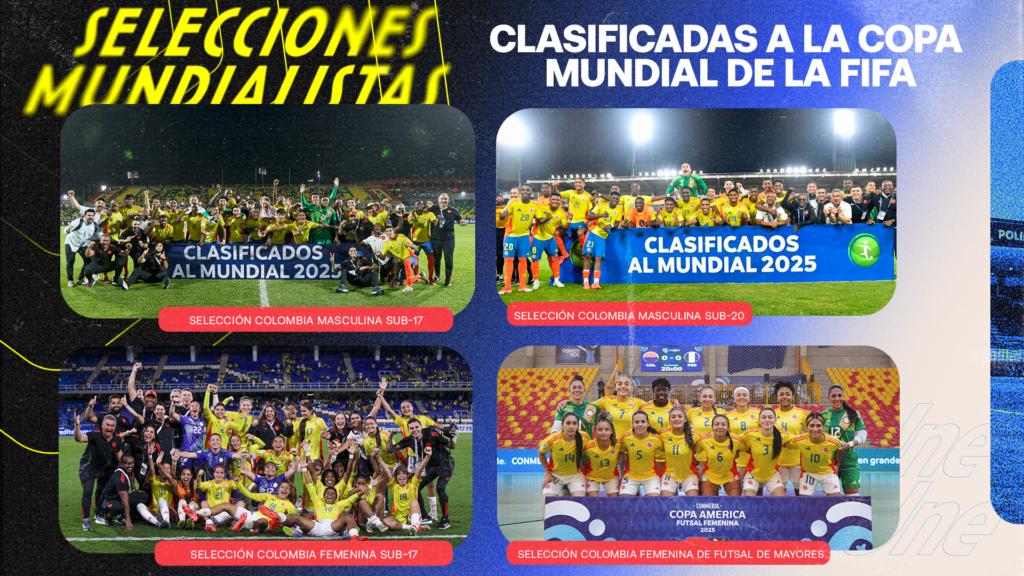 Colombia clasifica a cuatro Copas Mundiales FIFA en lo que va de 2025: un año histórico para nuestro fútbol